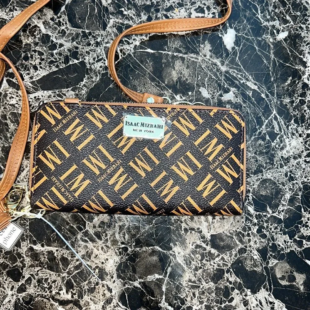 NWT❤️‍🔥3 in 1 Isaac Mizrahi Wristlet, Wallet & Crossbody Multipurpose Strap Bag